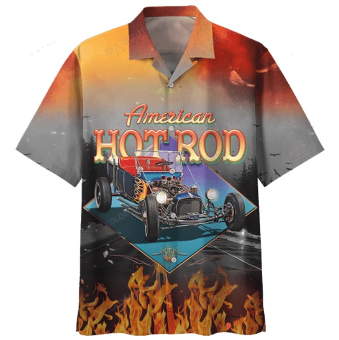 American hot rod hawaiian shirt