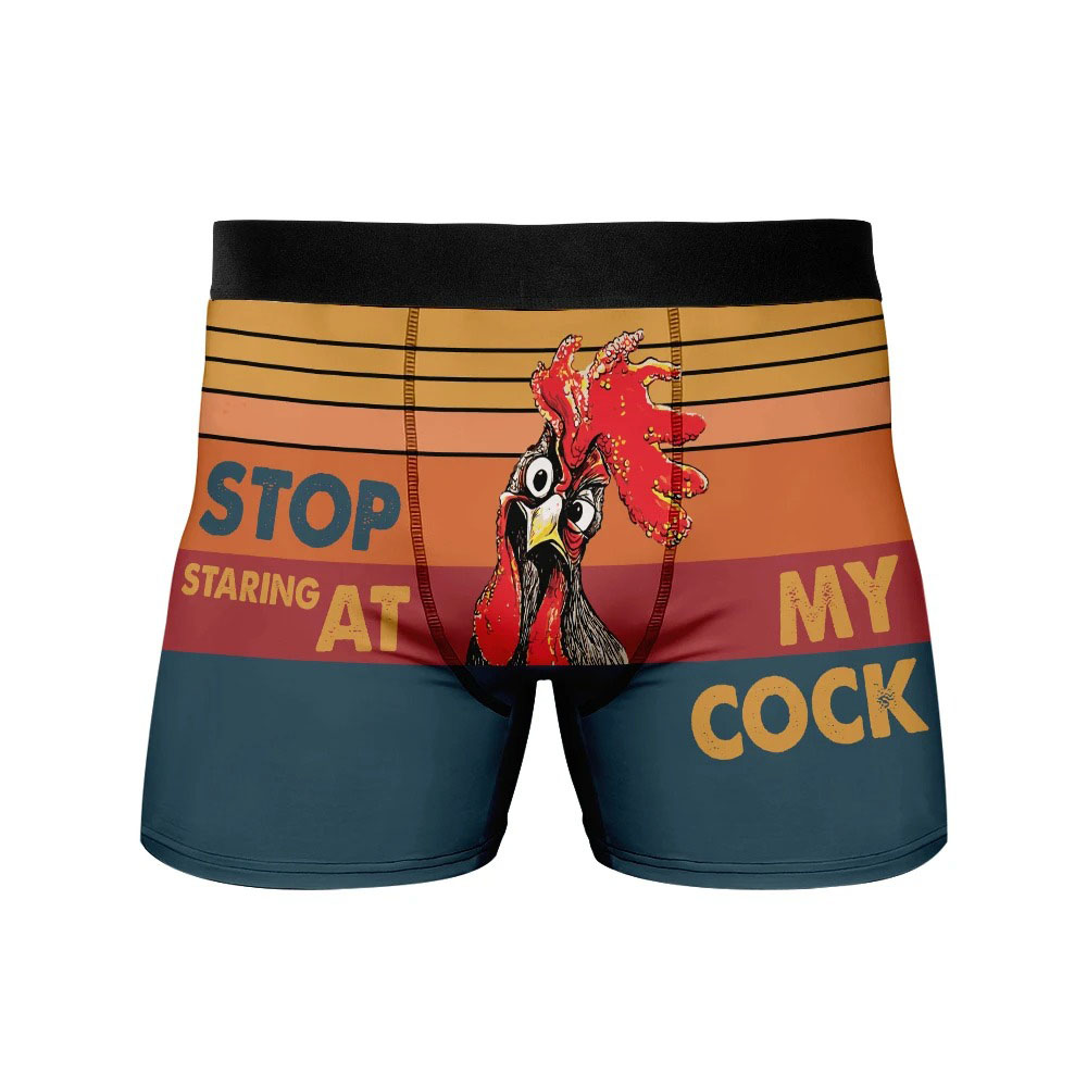 Chicken stop staring at my cock men boxer