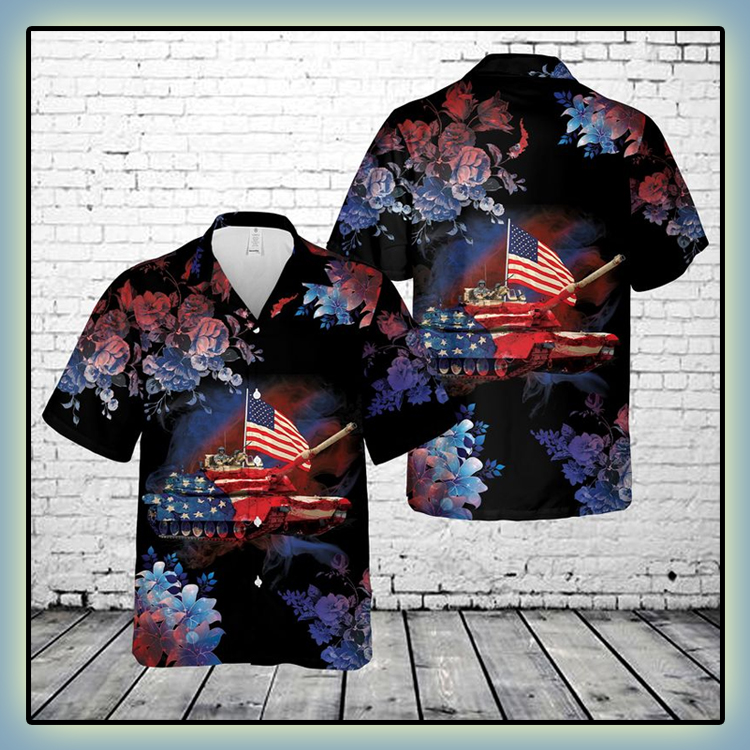 Abrams Battle Tank 4th Of July Hawaiian Shirt