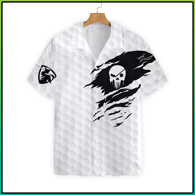 Golf American Flag Hawaiian Shirt 2 The Golf Skull Hawaiian Shirt 2