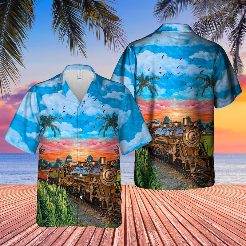 Strasburg Rail Road Locomotive No. 90 Hawaiian Shirt
