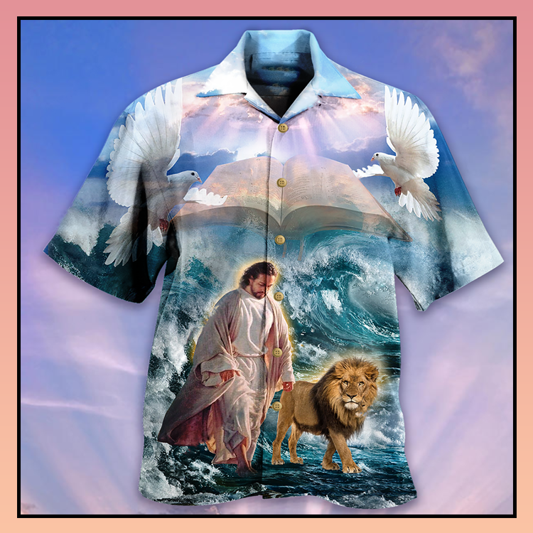 Jesus and lion hawaiian shirt - LIMITED EDITION 4 2.3 7