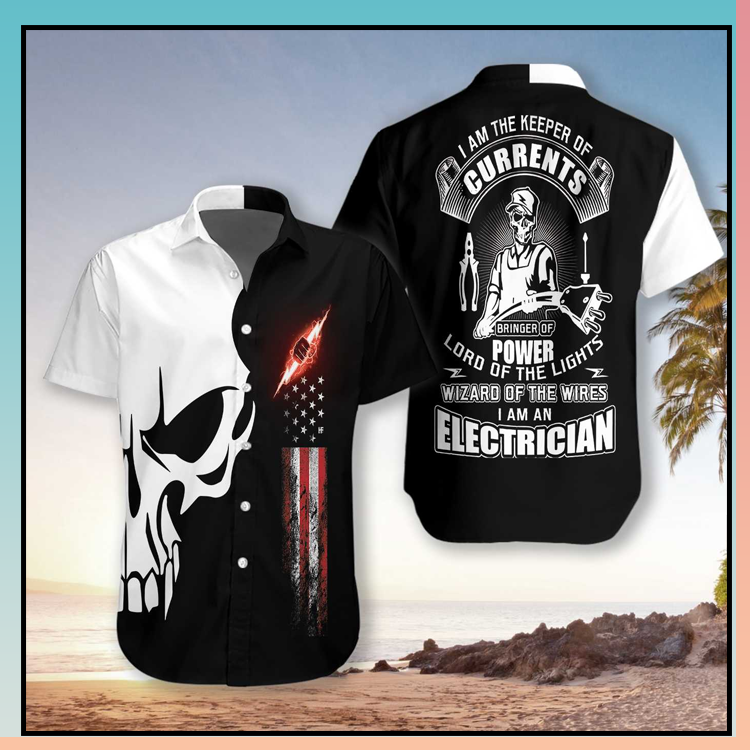 Electrician Proud Skull Hawaiian Shirt - LIMITED EDITION 2 4.4-2