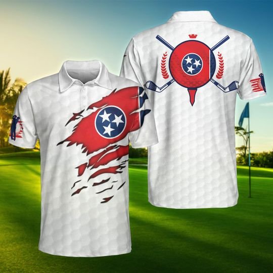 Tennessee-Flag-Golfer-Unisex-Polo-Shirt