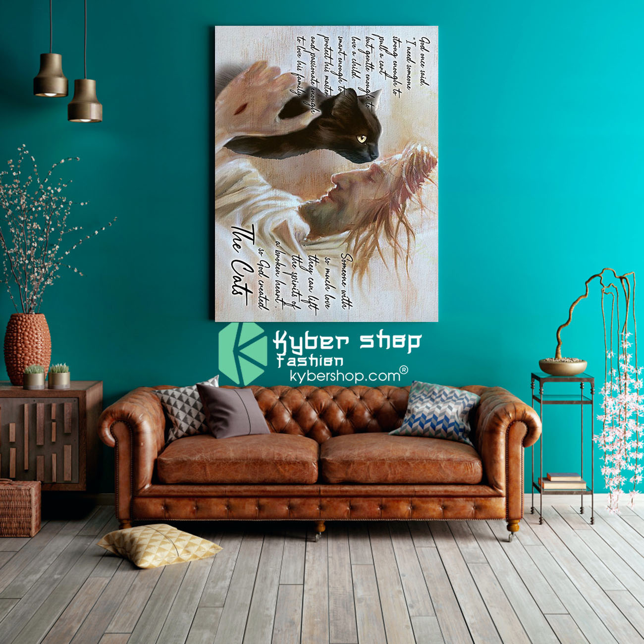 Cat God once said I need someone strong enough to pull a cart poster 3