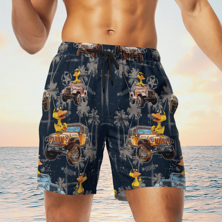 Jeep tropical navy duck hawaiian shirt and short - LIMITED EDITION 4 6 Jeep tropical navy duck hawaiian shirt and short 2 1