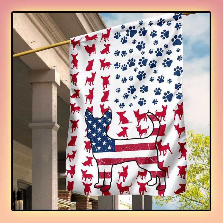 Chihuahua Amercian house flag and garden flag 2 Chihuahua Amercian house flag and garden flag1