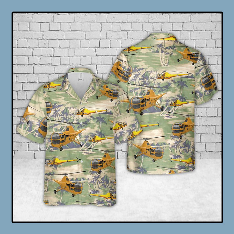 Coast Guard Sikorsky HO2 R5A Dragonfly Helicopter Short Sleeve Hawaiian Shirt + Short 3 Coast Guard Sikorsky HO2 R5A Dragonfly Helicopter Short Sleeve Hawaiian Shirt Short4