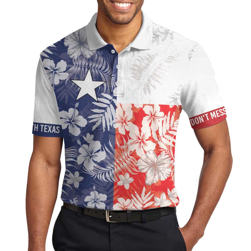 Don't Mess With Texas Flag Tropical Polo Shirt - LIMITED EDITION 4 3.3