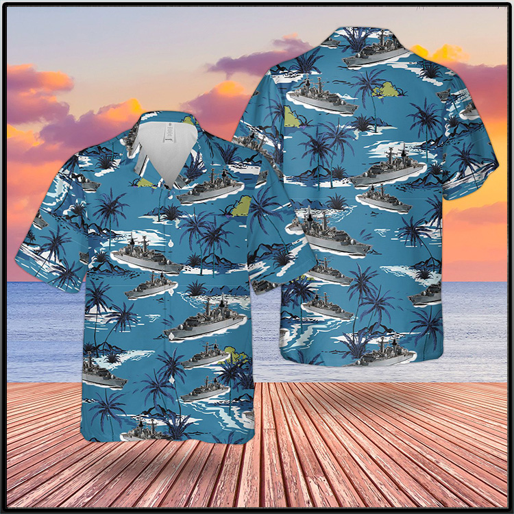 Broadsword Class Type 22 Frigate Hawaiian Shirt And Short2 1