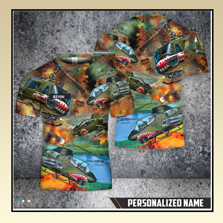 Custom Name United States Army Huey Cobra Helicopter T-Shirt - LIMITED EDITION 3 19 Custom Name United States Army Huey Cobra Helicopter T Shirt 2