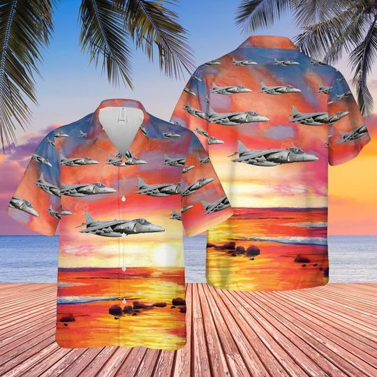 British aerospace harrier II harrier gr7 hawaiian shirt 3 1