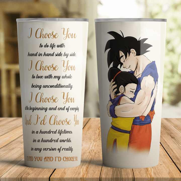Son Goku and ChiChi I Choose You Tumbler 5 16 Son Goku and ChiChi I Choose You Tumbler 4