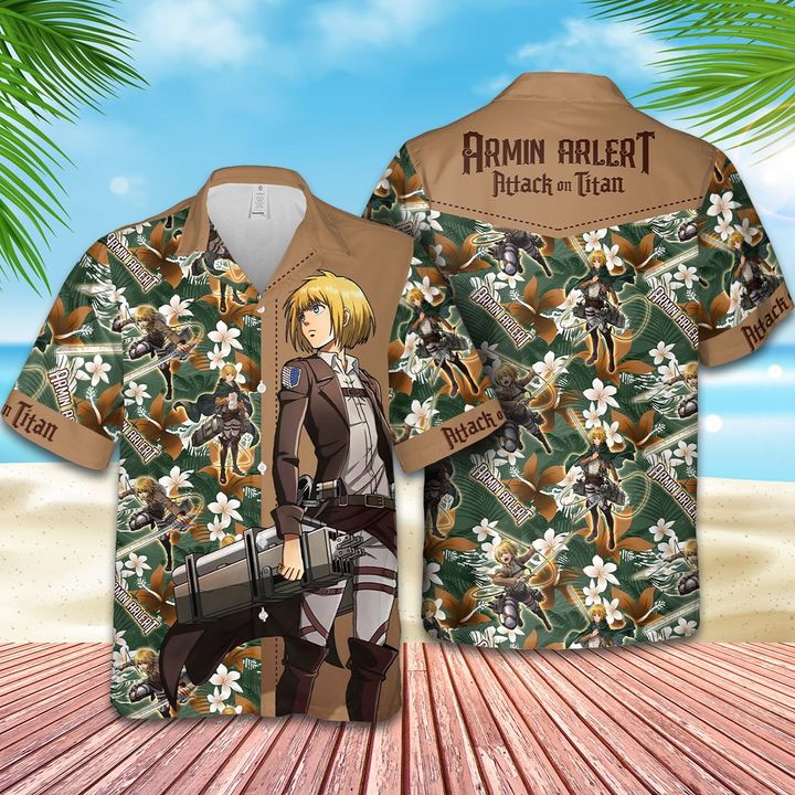 12 Armin Arlert Attack on Titan Hawaiian shirt 1