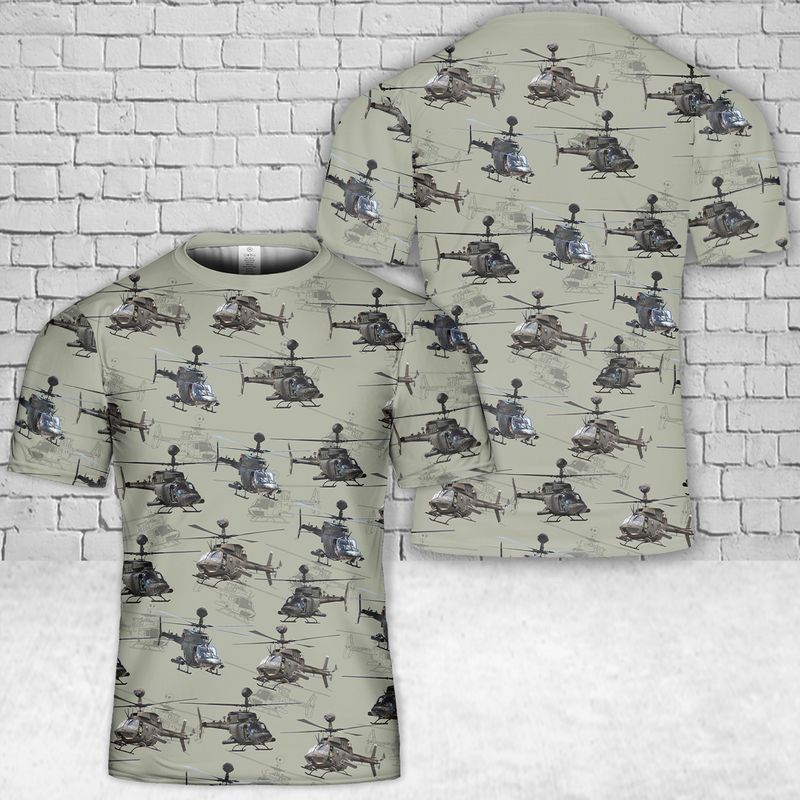 US Army Bell Kiowa 3D T-Shirt - LIMITED EDITION 1 20 US Army Bell Kiowa 3D T Shirt 1