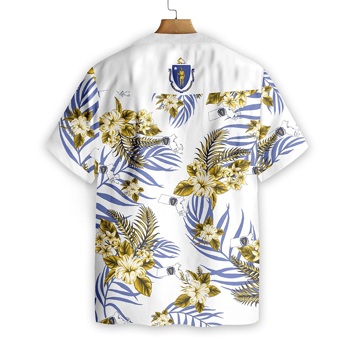 Massachusetts Proud Hawaiian Shirt 2 Massachusetts Proud Hawaiian Shirt 1