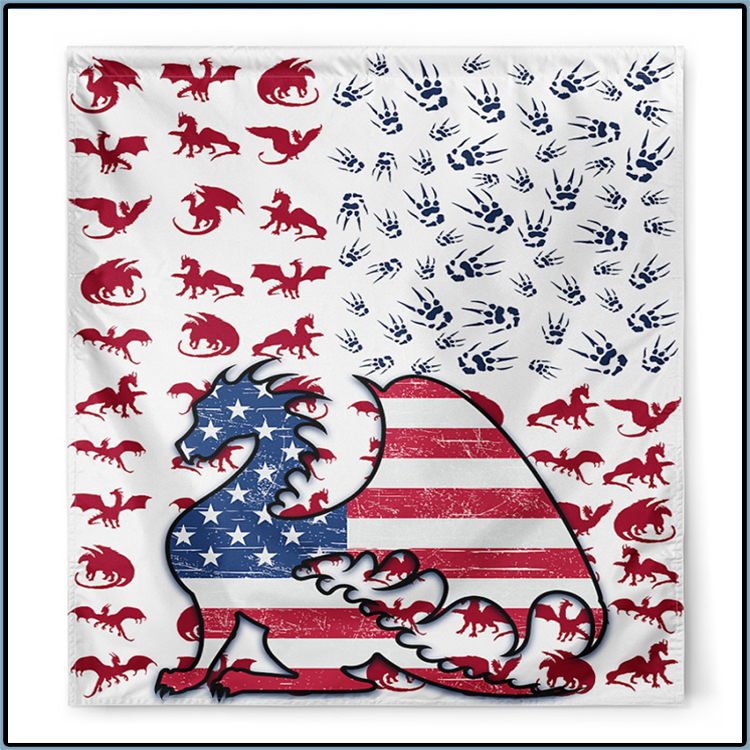 American flag Dragon flag