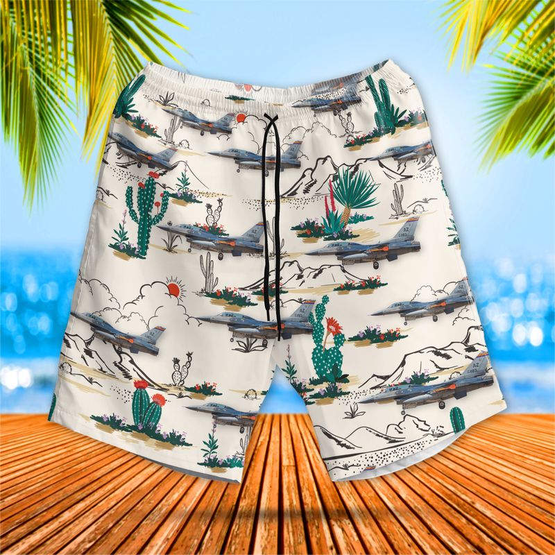 Arizona Air National Guard Fighter Wing Hawaiian Shirt And Short 3 Arizona Air National Guard 162nd Fighter Wing General Dynamics F 16D Block 42A Fighting Falcon 88 0156 Hawaiian Shirt1