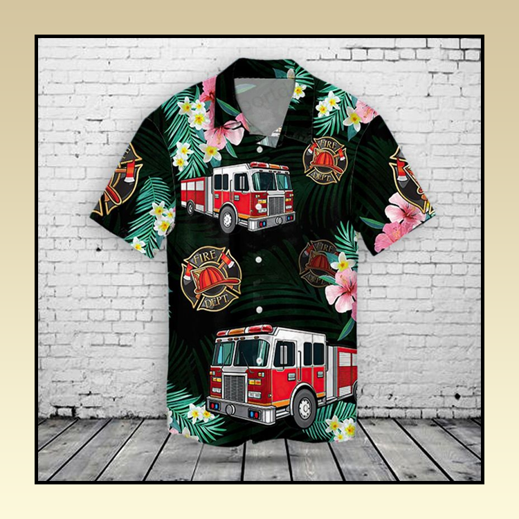 Fire Truck Hawaiian Shirt 3 16 Fire Truck Hawaiian Shirt 1