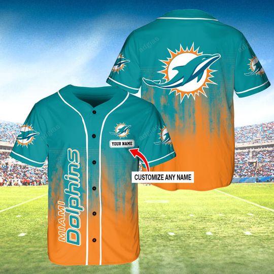 Miamo Dolphins custom name baseball jersey – LIMITED EDITION 1 31 Miamo Dolphins custom name baseball jersey 1