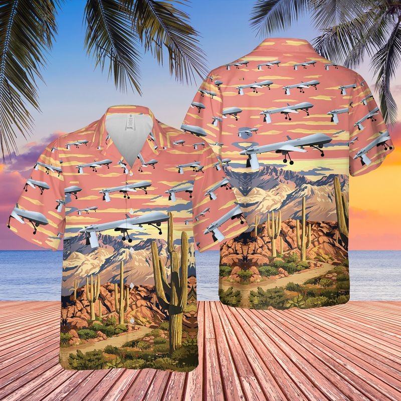 US Air Force Arizona Air National Guard Predators Hawaiian Shirt 2 US Air Force Arizona Air National Guard Predators Hawaiian Shirt