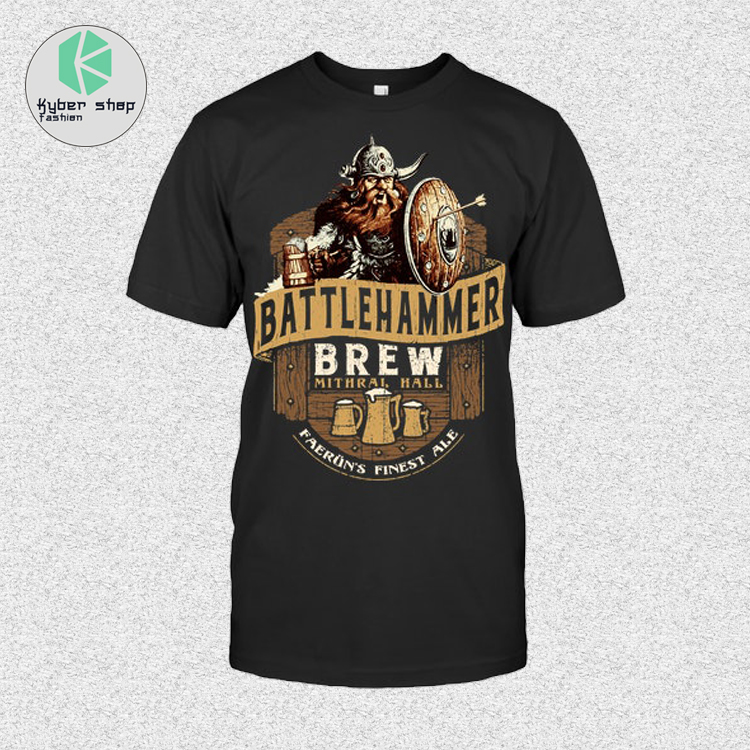 Battlehammer brew mithrak hall faeruns finest ale shirt 2