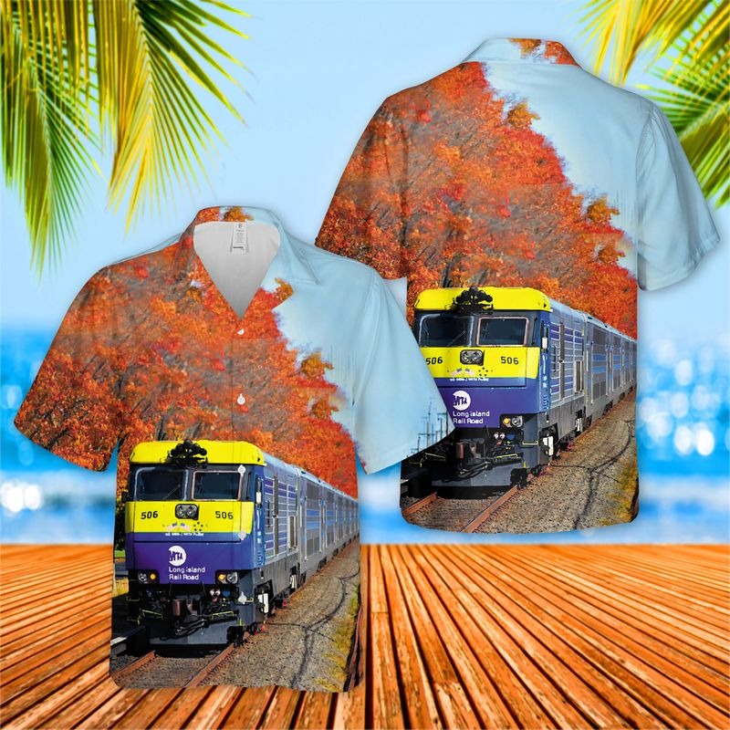 Long Island Rail Road EMD DM30AC Hawaiian Shirt