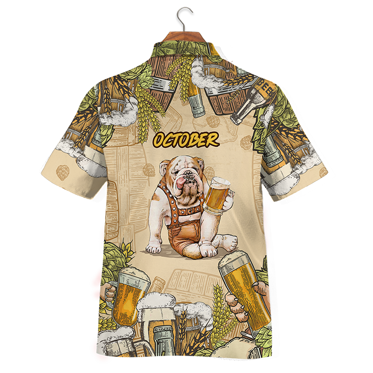 Bulldog And Beer October Hawaiian Shirt And Short 3 Bulldog And Beer October Hawaiian Shirt And Short 1