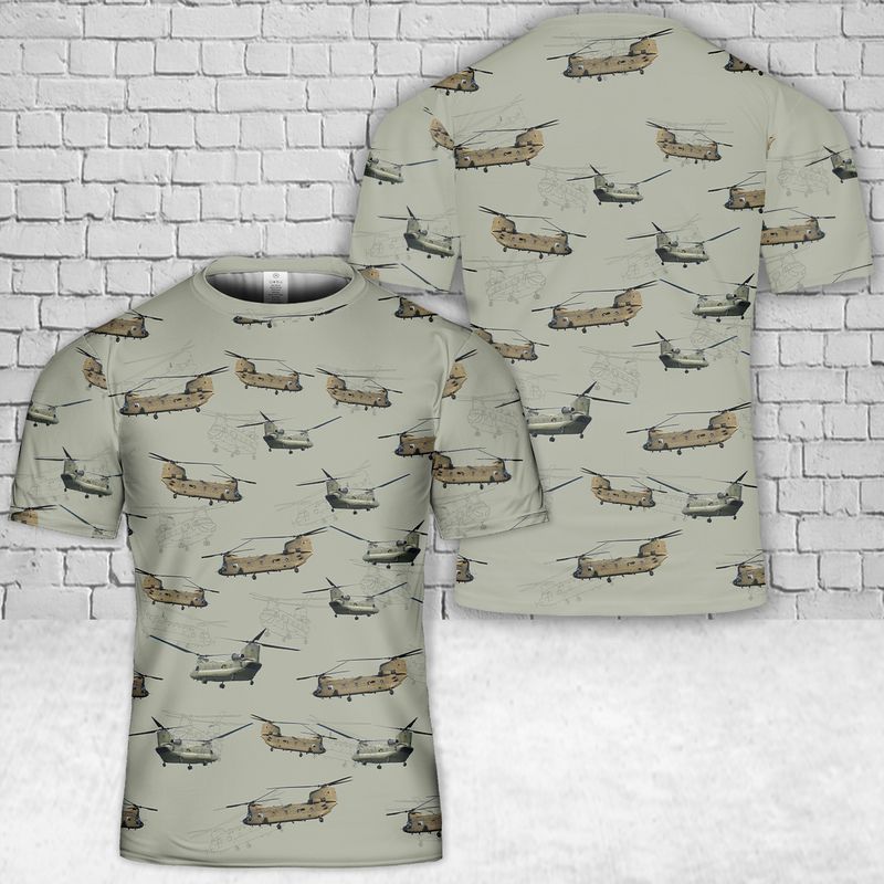 10 CH 47 Chinook 3D T Shirt 1