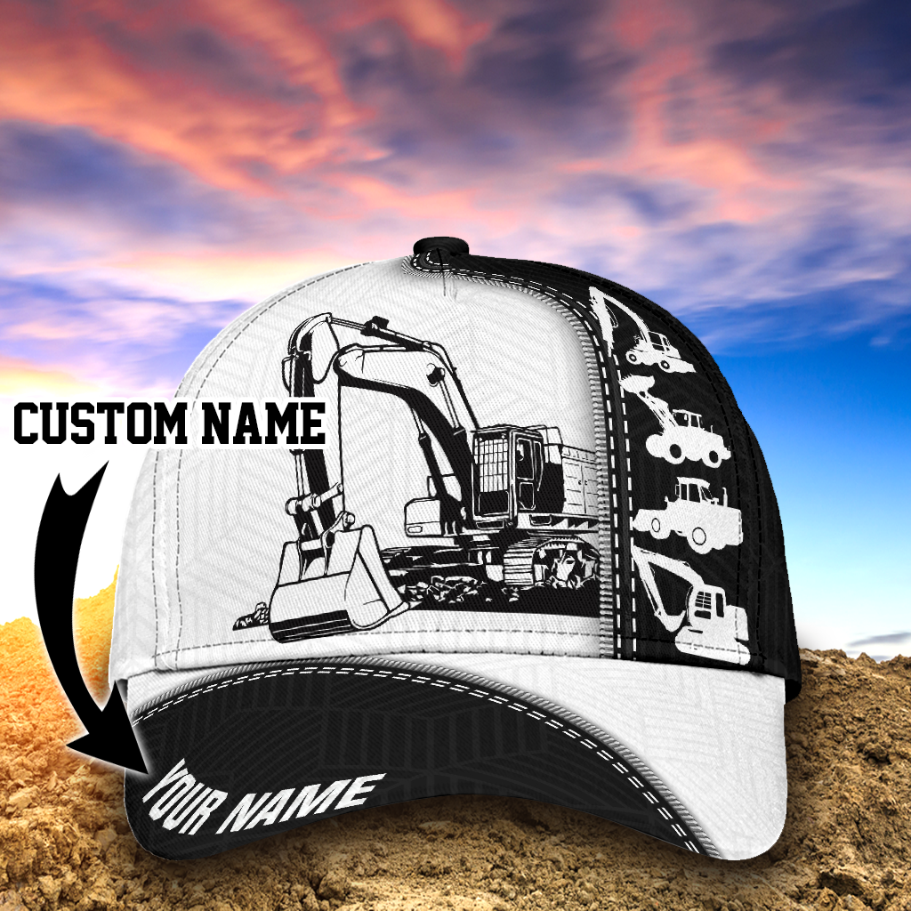 Excavator custom name cap