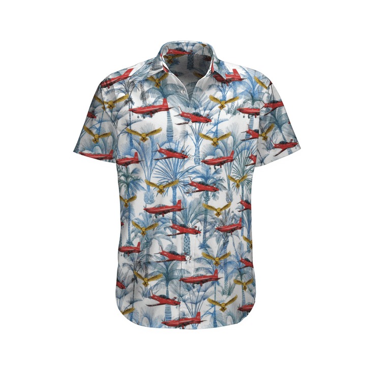 Pilatus Pc 21 Royal Australian Air Force Coconut Tree Hawaiian Shirt And Shorts