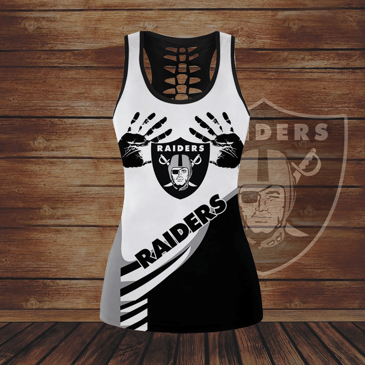 Okaland Raiders Hollow Tank Top And Leggings Set 3 14 Okaland Raiders Hollow Tank Top And Leggings Set 2