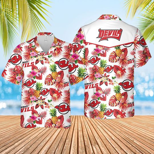 8 New Jersey Devils Hawaiian Shirt And Short 1