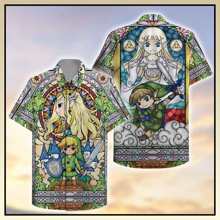 The legend of Zelda hawaiian shirt 5 8 The legend of Zelda hawaiian shirt 3