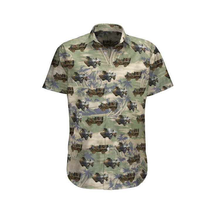 Vab French Army Hawaiian Shirt And Shorts
