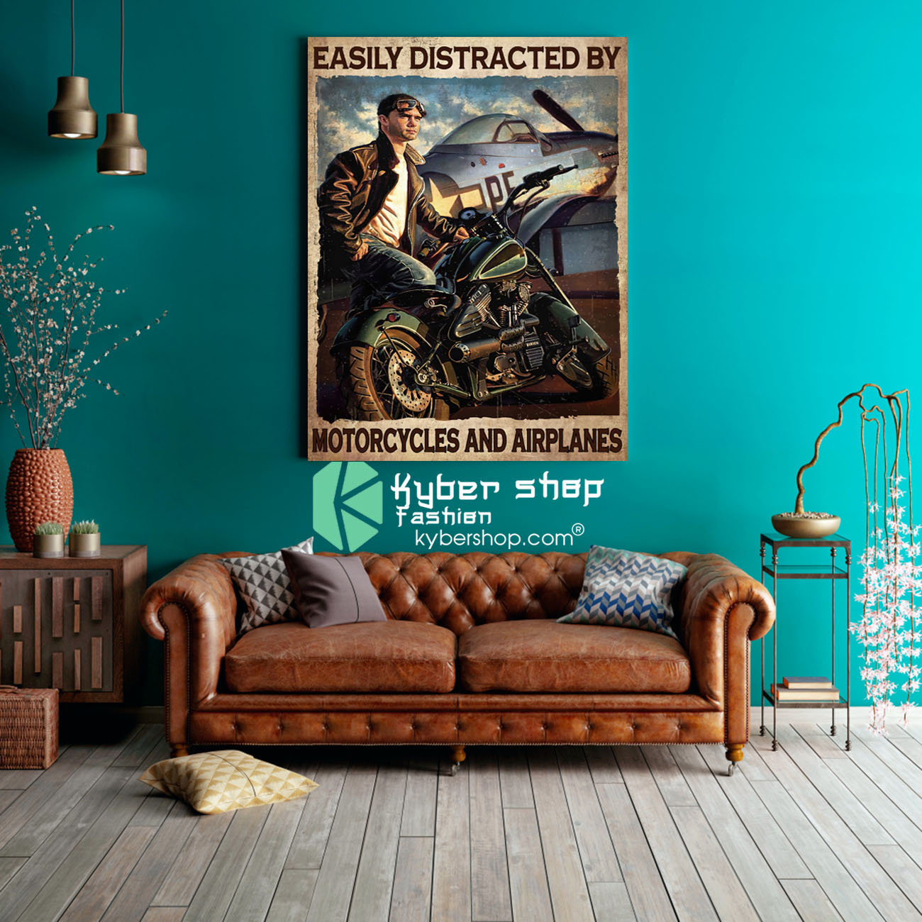 Easily distracted by motorcycles and airplanes poster 3