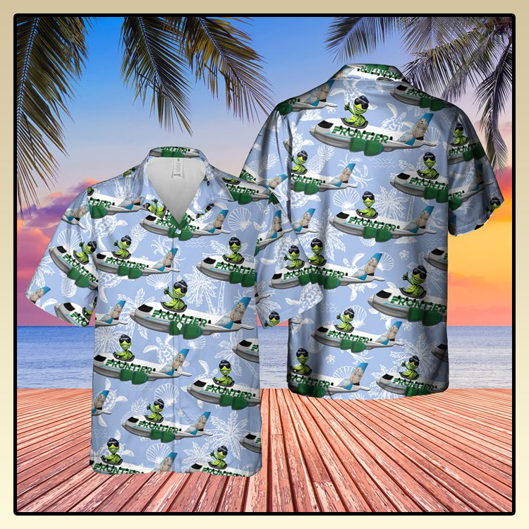 Frontier Airlines Turtle On Airbus Hawaiian Shirt 4 Frontier Airlines Turtle On Airbus Hawaiian Shirt3 1