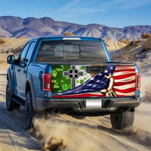 Irish Celtic Cross Truck Tailgate Decal Sticker Wrap - LIMITED EDITION 3 2 Irish Celtic Cross Truck Tailgate Decal Sticker Wrap 2