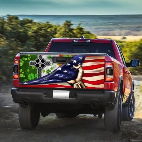 Irish Celtic Cross Truck Tailgate Decal Sticker Wrap - LIMITED EDITION 4 2 Irish Celtic Cross Truck Tailgate Decal Sticker Wrap 3