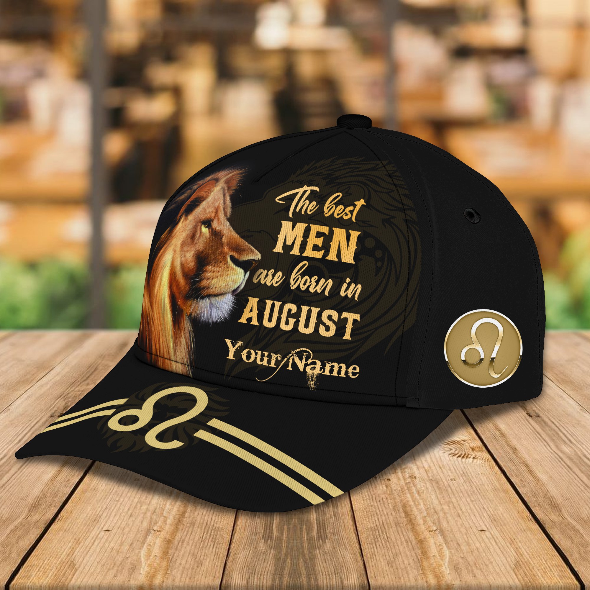 Lion The Best Men Are Born In August Personalized Name Cap 5 1 Lion The Best Men Are Born In August Personalized Name Cap 4