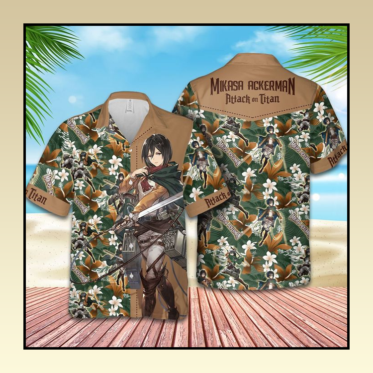 Misaka Attack on Titan Hawaiian shirt 3 13 Misaka Attack on Titan Hawaiian shirt 1