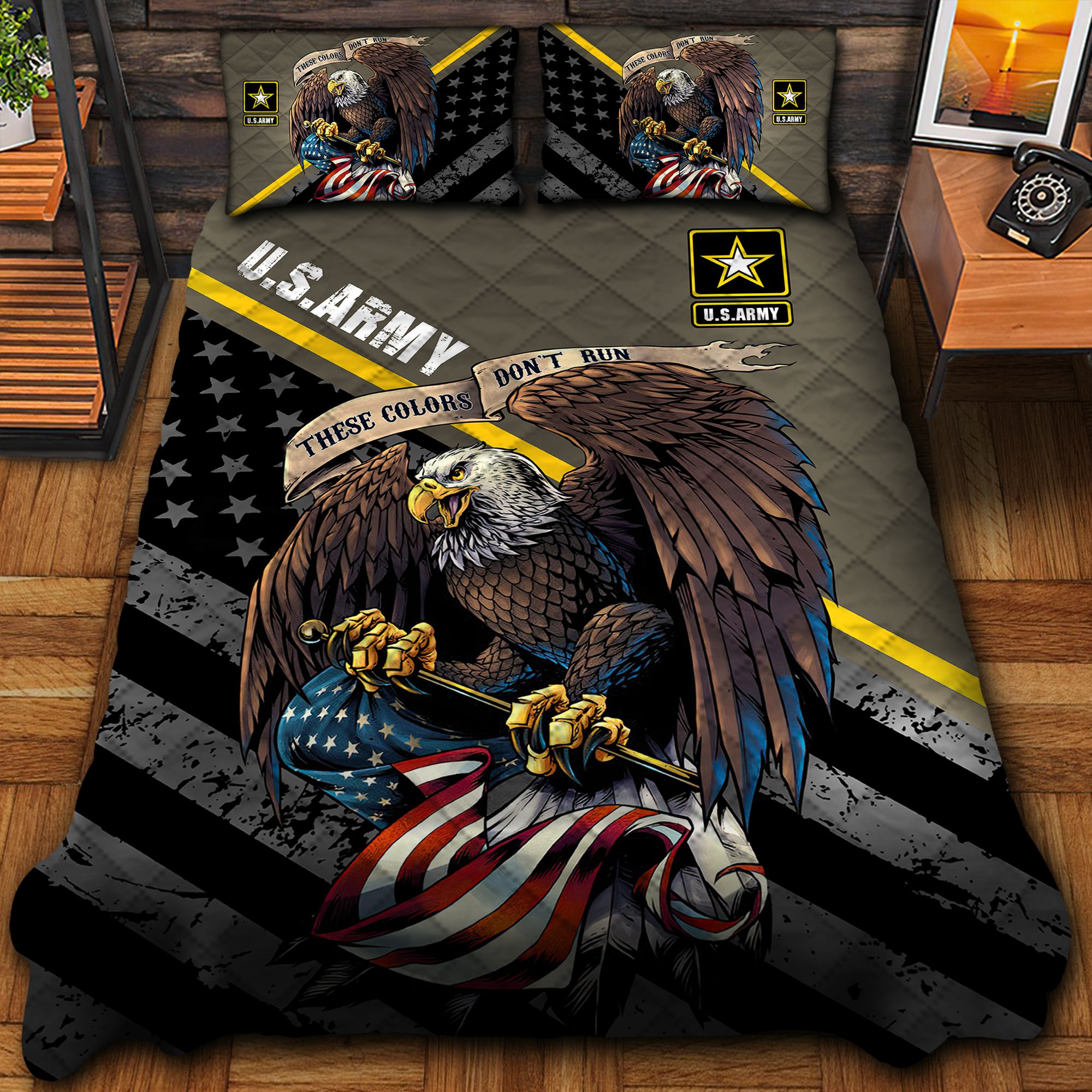 Eagle U.S Army Veteran Polo shirt 3 Eagle U.S Army Veteran And Bedding