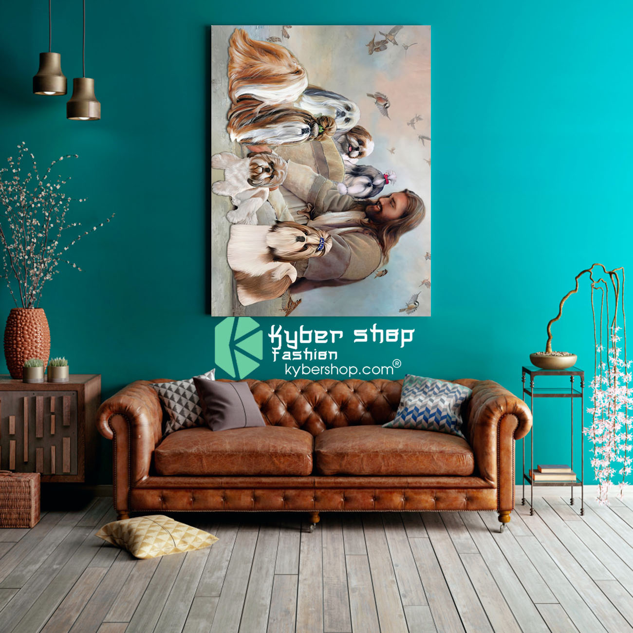 God surrounded by Shih Tzu angel Poster 3 1