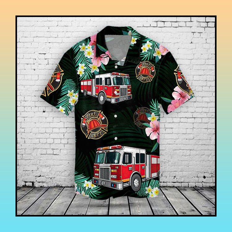 Fire Truck Hawaiian Shirt 5 16 Fire Truck Hawaiian Shirt 3
