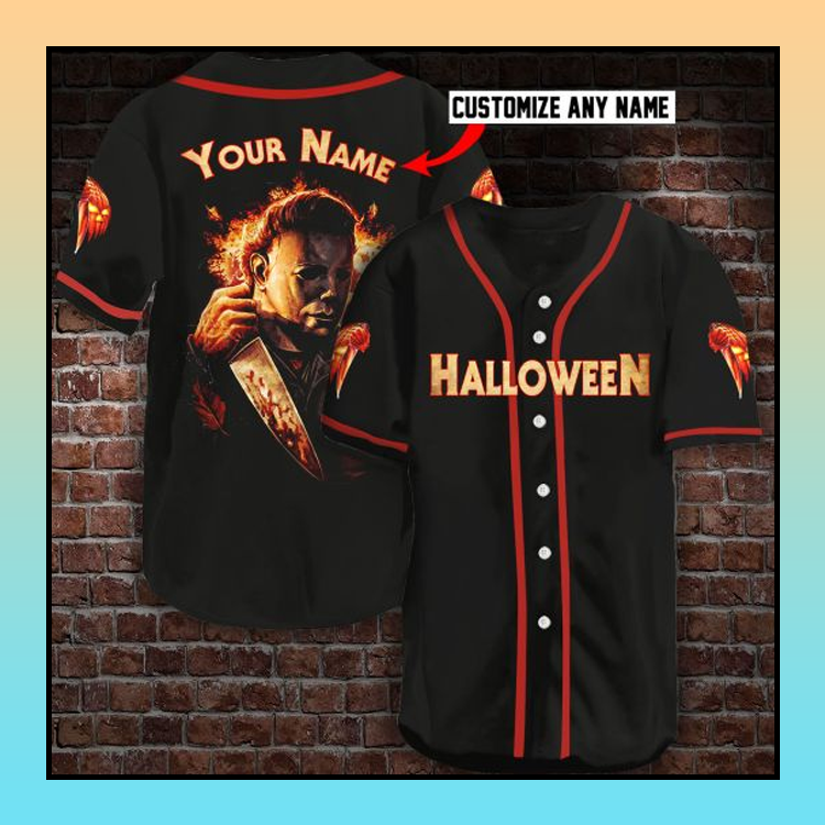 Michael Myers Halloween Custom personalized Name Baseball Jersey 3 6 Michael Myers Halloween Custom personalized Name Baseball Jersey 1