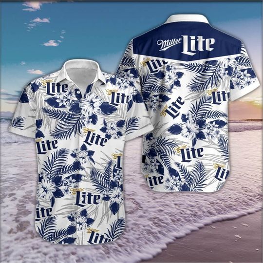 Miller Lite Hawaiian Shirt 5 21 Miller Lite Hawaiian Shirt 4