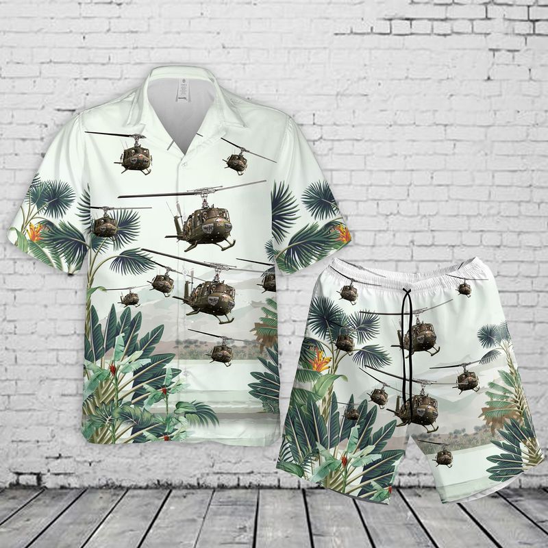 US Army Bell UH-1 Huey Hawaiian Shirt And Short 4 16 US Army Bell UH 1 Huey Hawaiian Shirt And Short 3