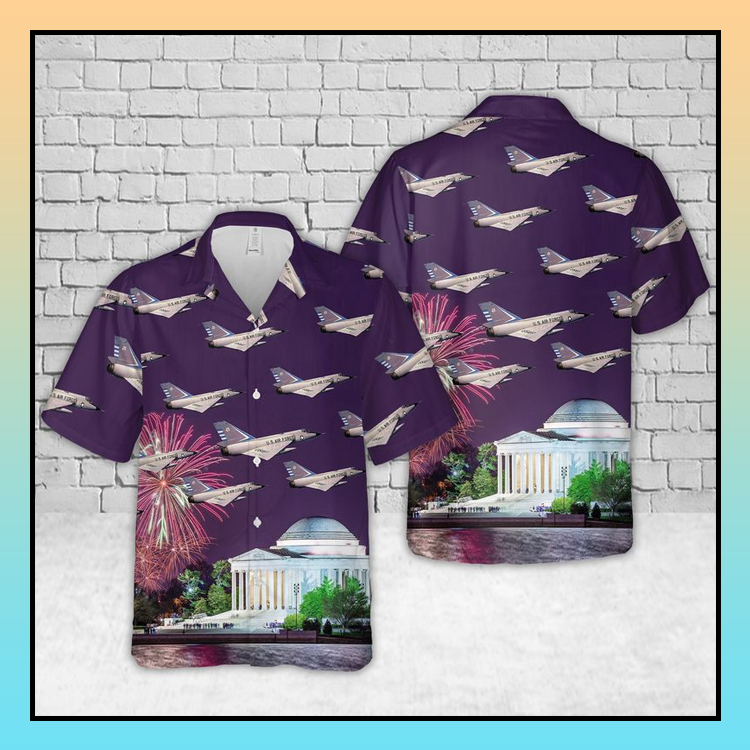 USAF Convair F-106 Delta Dart Hawaiian Shirt 5 20 USAF Convair F 106 Delta Dart Hawaiian Shirt 3