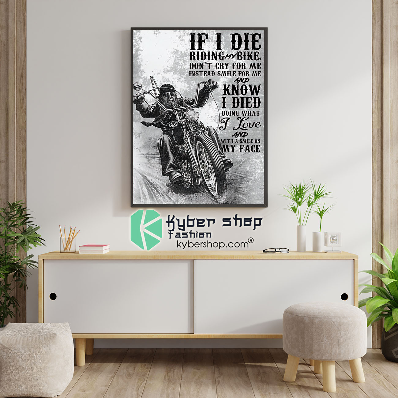 If I die riding my bike dont cry for me instead smile for me and know i died poster 1