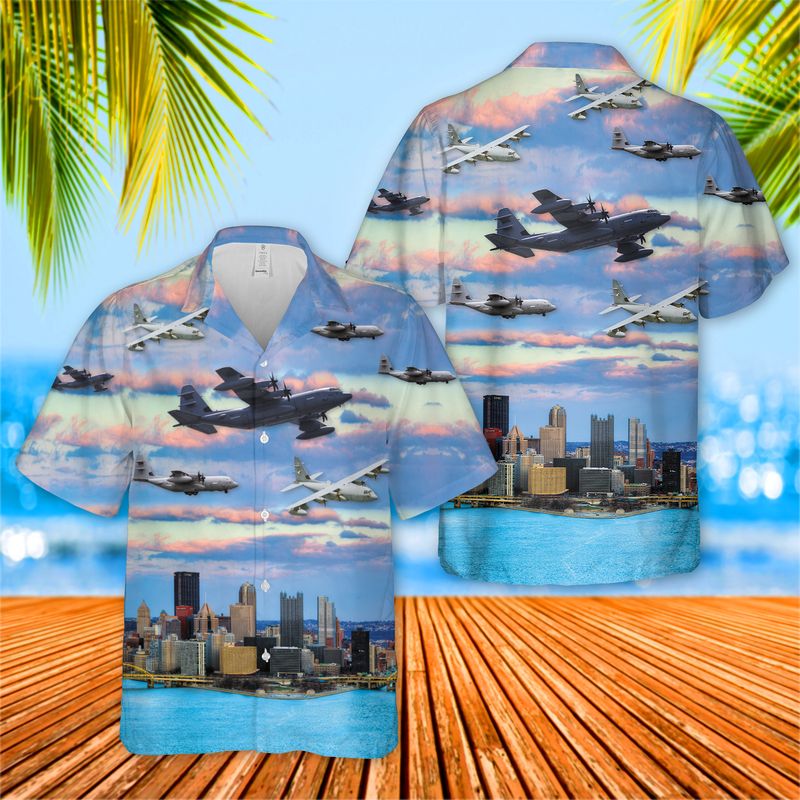 Pennsylvania Air National Guard EC 130Js Hawaiian Shirt